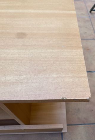 Mueble TV madera curvo