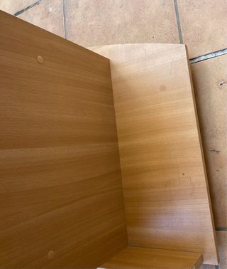 Mueble TV madera curvo