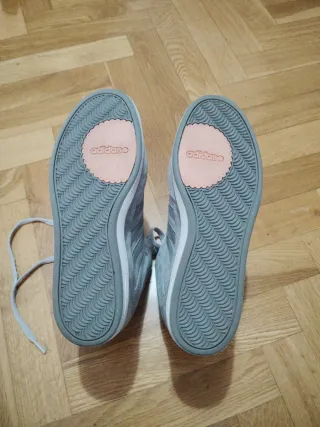 Zapatillas Adidas Neo Super Wedge - Gris/Leopardo