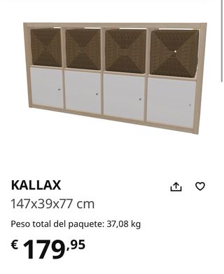 KALLAX 147x39x77 cm
