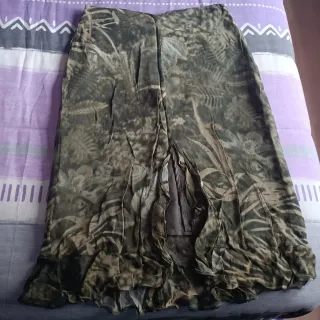 Traje falda estampado