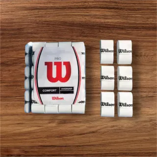 Pack 60 Overgrips Wilson Blancos Tenis/Padel