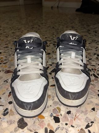 Louis Vuitton Trainer Sneakers Marroni Bianche