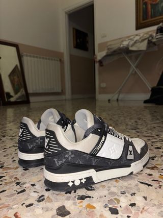 Louis Vuitton Trainer Sneakers Marroni Bianche