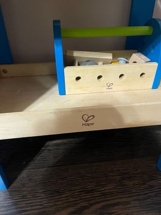 Banco de trabajo de madera para niños