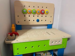 Banco de trabajo de madera para niños