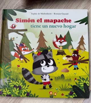 Libro “Simón el mapache tiene un nievo hogar”