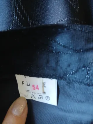 Falda recta tejido fiesta