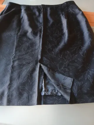 Falda recta tejido fiesta