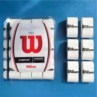 45 Overgrips Wilson Blancos Lisos