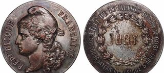 Medaglia Repubblica Francese Musica