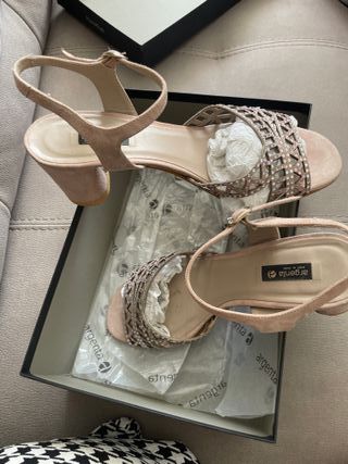 Zapatos mujer Argenta pulsera nude