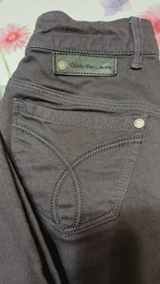 Pantalón Vaquero Negro Calvin Klein
