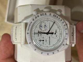 Omega x Swatch Moonwatch Blanco