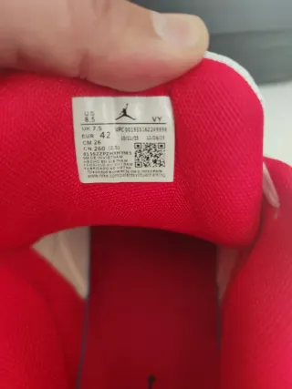 Air Jordan 4 Rojo Blanco