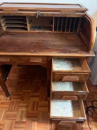 Escritorio Buro Antiguo Madera