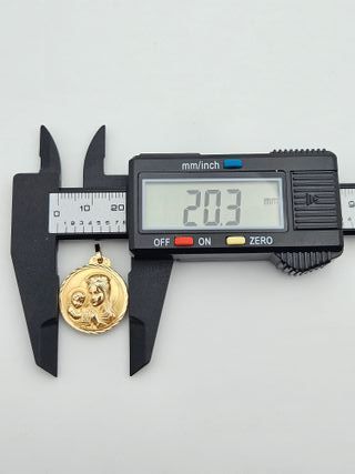 Colgante de Oro 18K, Medalla Escapulario, 3,08gr