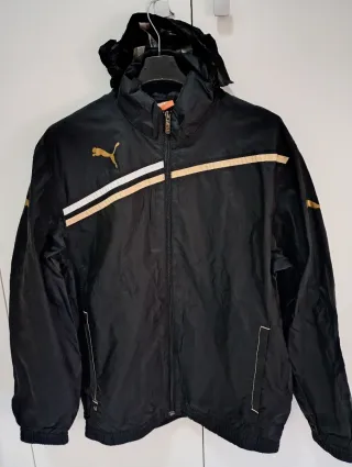 Giacca leggera in nylon  Puma nera e oro tg S