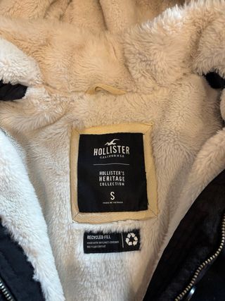 Chaqueta Hollister Negra Talla S