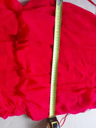 Vestido elegante rojo largo vuelo Talla M