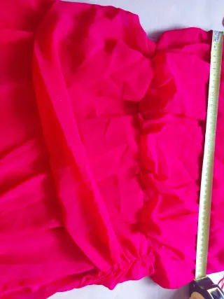 Vestido elegante rojo largo vuelo Talla M