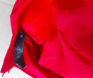 Vestido elegante rojo largo vuelo Talla M