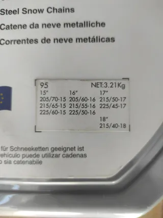 Cadenas para Nieve X2 9mm