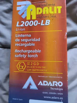 Linterna ADARO L2000-LB Li-ion Recargable