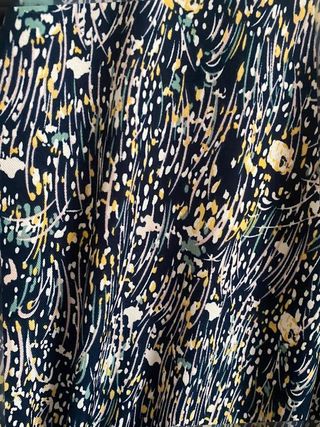 Vestido largo azul estampado Floral – Escote...