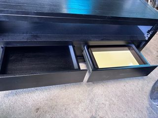 Mueble TV negro madera