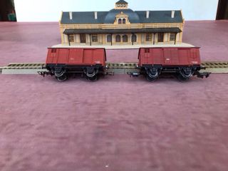 2 Vagones Cerrados H0 Renfe