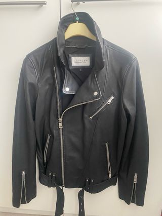 Chaqueta Piel CITYZEN Orion 2 black. Talla L.