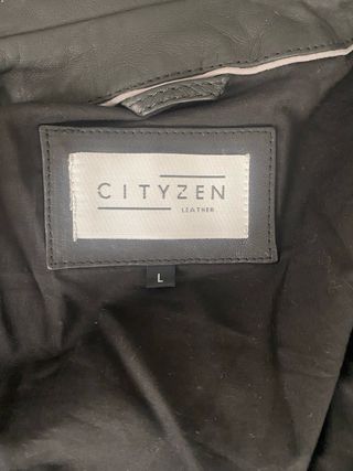 Chaqueta Piel CITYZEN Orion 2 black. Talla L.