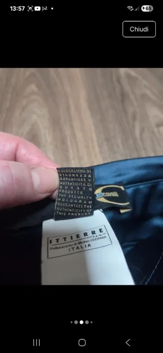 Gonna tubino Just Cavalli blu taglia 44