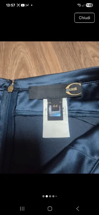 Gonna tubino Just Cavalli blu taglia 44