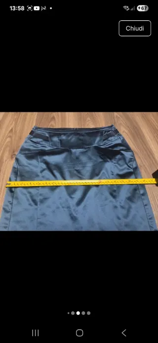 Gonna tubino Just Cavalli blu taglia 44