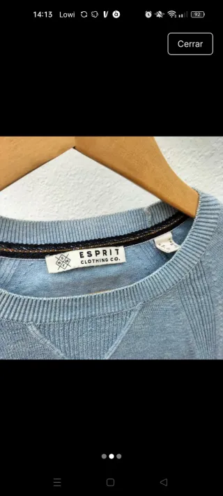 Jersey Esprit Azul celeste Talla L