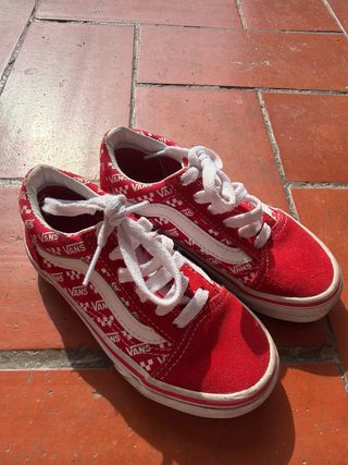 Bambas Vans Niño Rojas