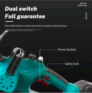 Motosega Elettrica 2 Batterie 88v + Accessori