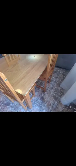 Muebles de salón madera y cristal