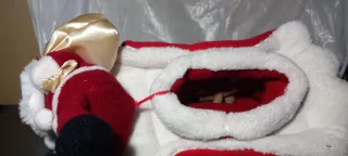 Pupazzo Babbo Natale con Casetta Camino.