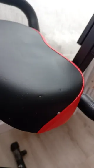 Bicicleta Estática Plegable Fitness Rojo/Negro