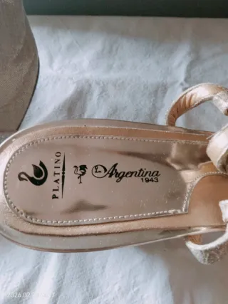 Zapatos de fiesta Platino dorados y plateados