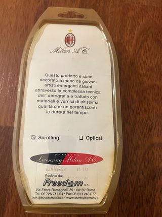 Mouse USB Rosso AC Milan