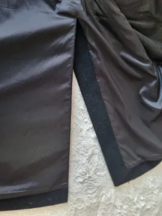 Abrigo de lana negro