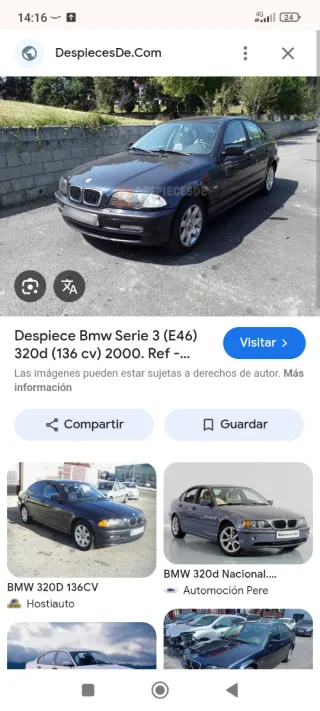 Despiece o entero BMW Serie 3 E46 320d 2000