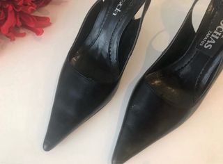 Zapatos tacón destalonado La Strada negros