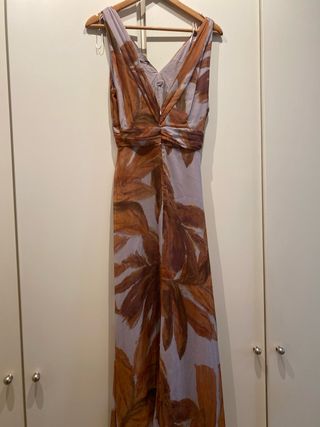 Vestido midi estampado Zara Talla S