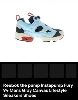 Reebok Instapump Fury 94 Azul/Rojo