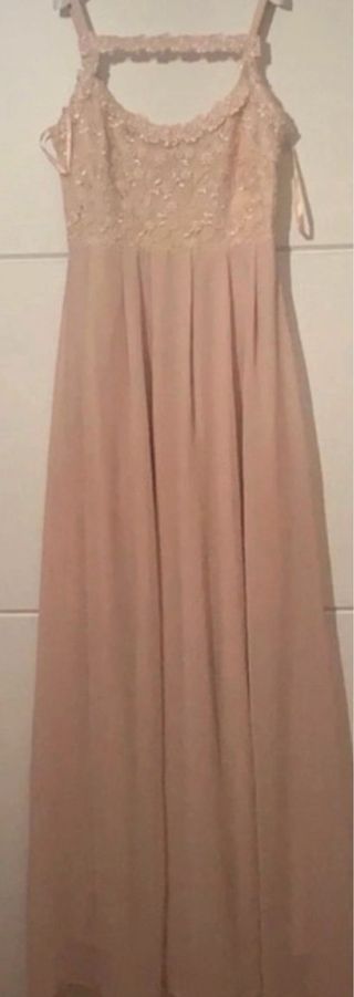 Abito lungo elegante rosa Ax Paris